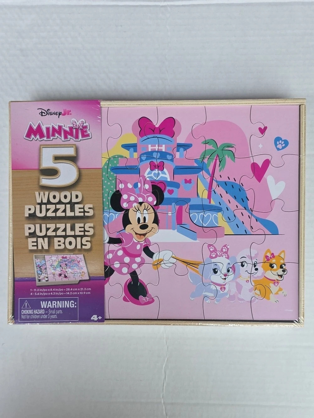 Disney Minnie’s Bow-Toons Pet Hotel 5 Wood Puzzles Set